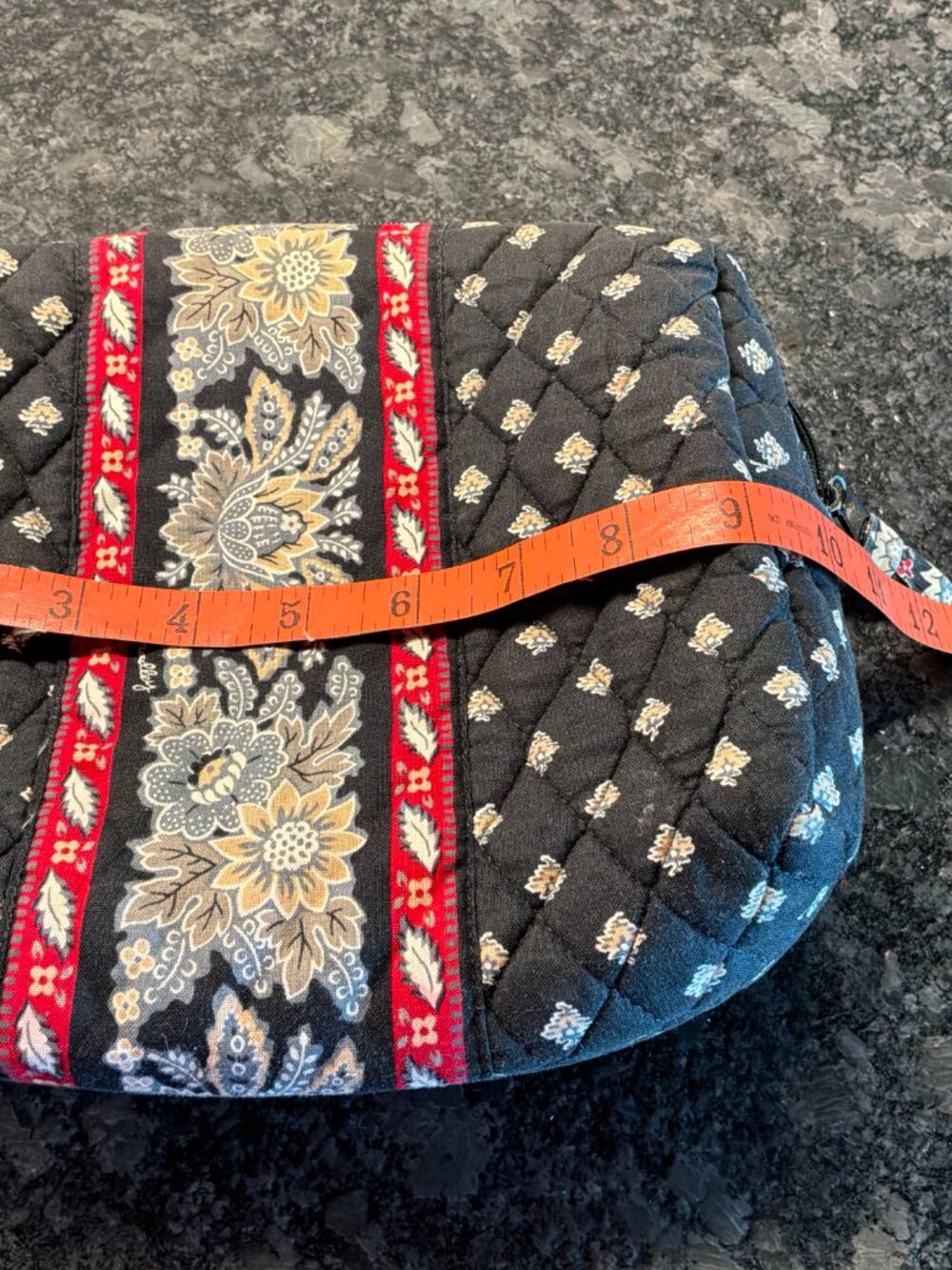 Vera Bradley large size plastic lined cosmetic bag - Picture 6 of 7